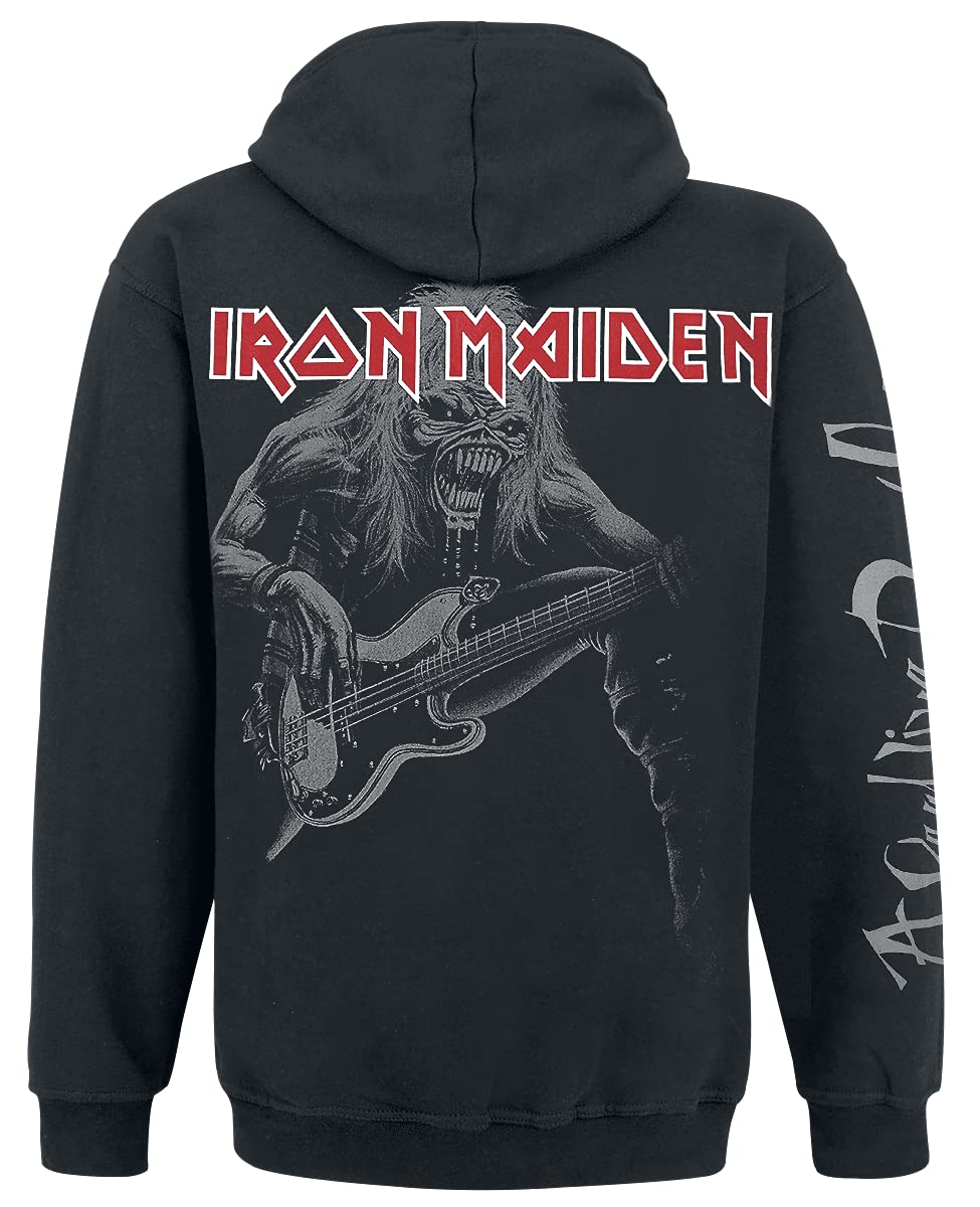 Iron Maiden A Real Live/Dead One Hombre Capucha con Cremallera Negro