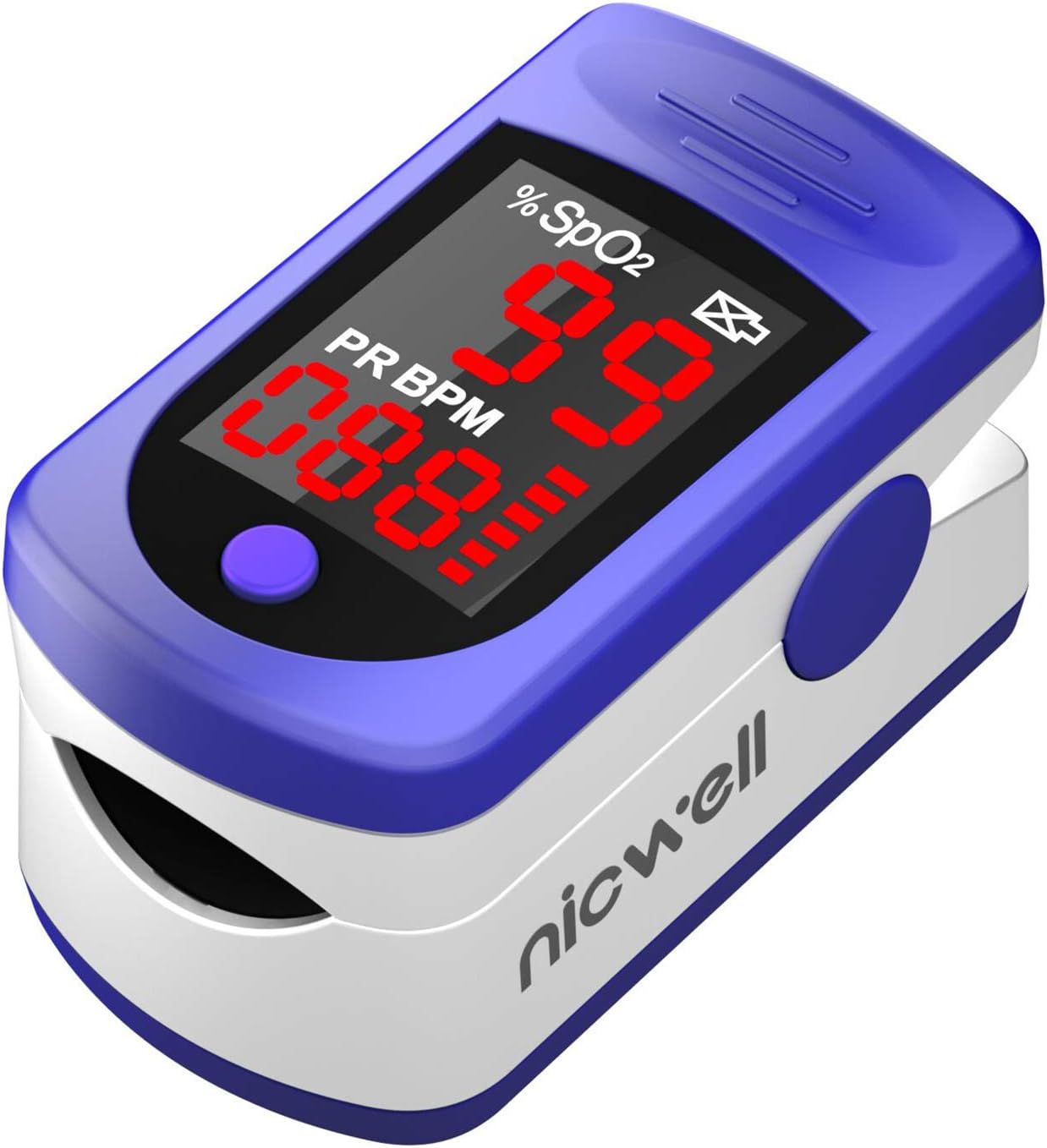 Pulse Oximeter Fingertip, Blood Oxygen Saturation Monitor for Pulse Rate and SpO2 Level, Suitable for Home, Exercise and Travel Use, Include Lanyard