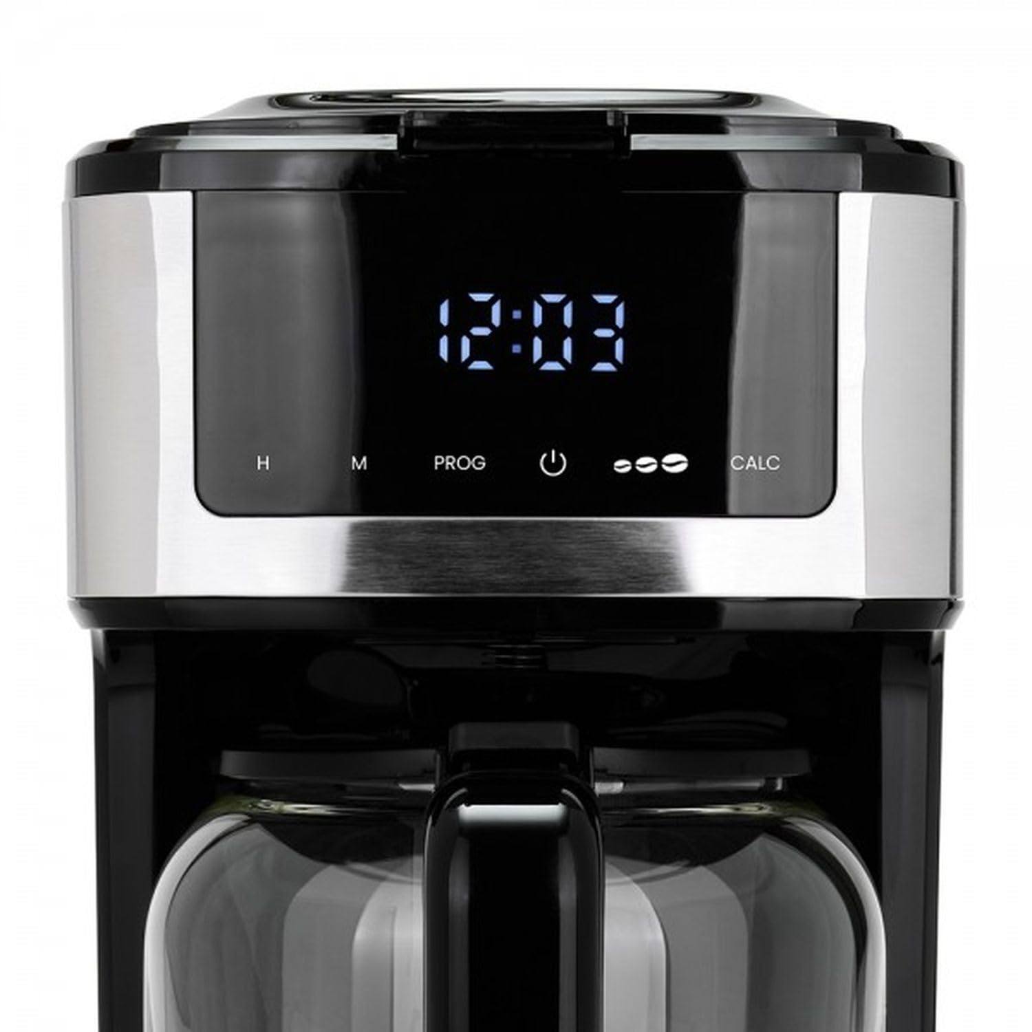 BM TOOLS Cafetière électrique programmable Livoo DOD208 15 tasses, 1,8L, filtre réutilisable, fonction programmation, Noir