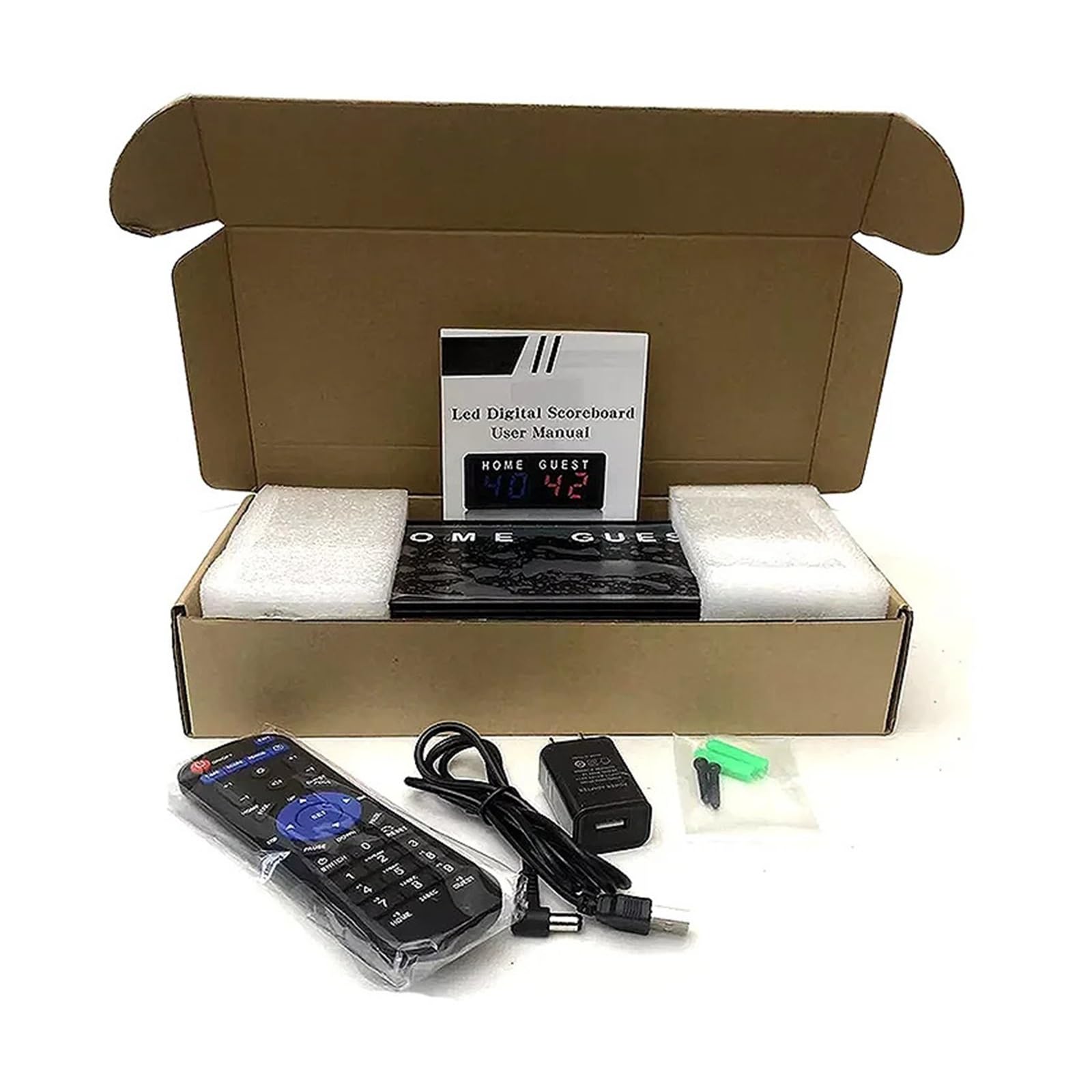 Temporizzatore digitale, Tabellone segnapunti elettronico sportivo in lega di alluminio, tavolo multi-sport, timer for il conto alla rovescia for interni, 1,8 ", 4 cifre
