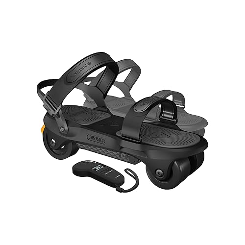 AIRTRICK Electric Skates A1 (Ultra), Portable Electric Skateboards with Remote, 20 Mph Top Speed & 15 Miles Range, Dual Braking Systems, Fit in Backpack, Electric Roller Skates for Adults(Black)