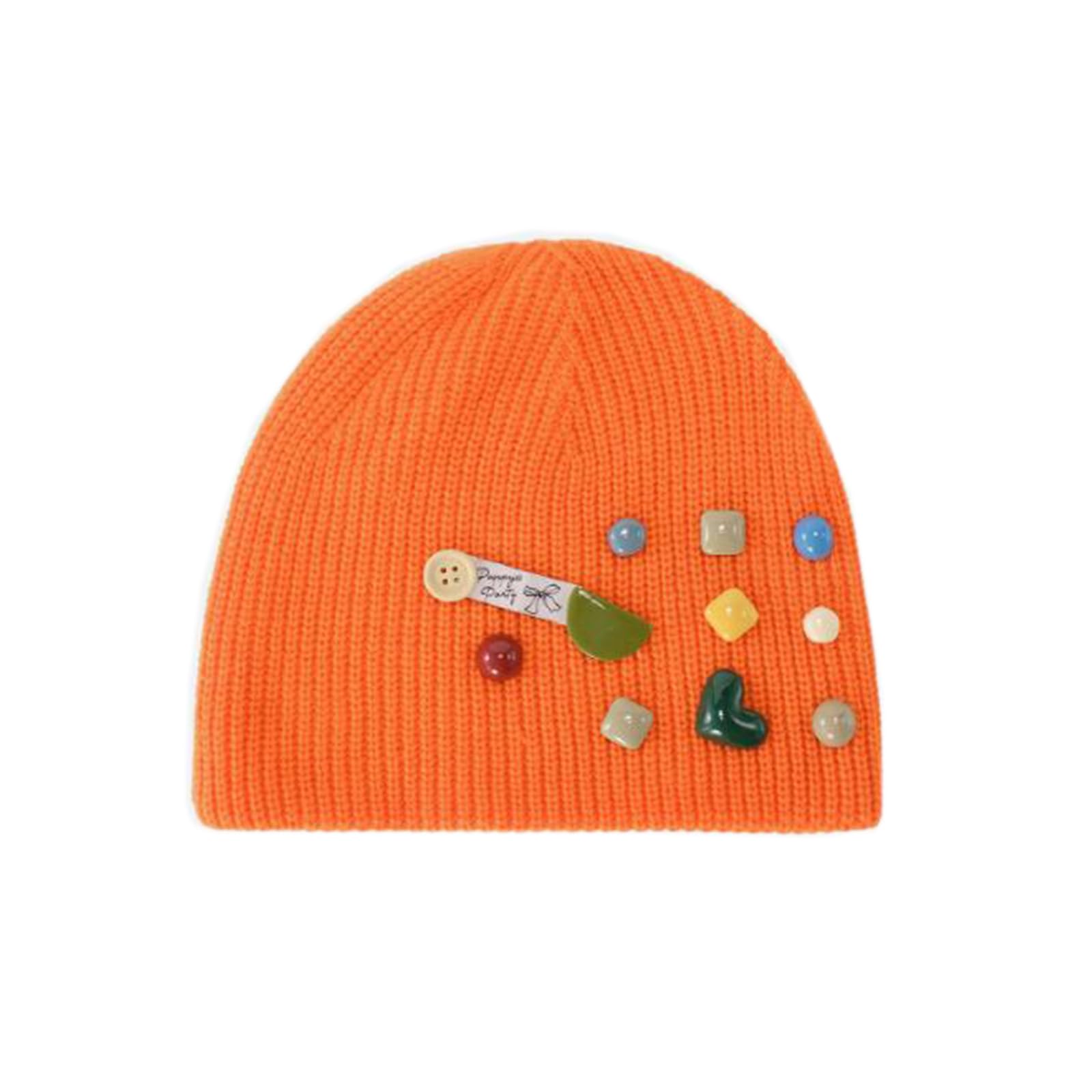 HYL World Men and Women Outdoor Knitted Warm Hat Buttons Beanie Knitted Cap