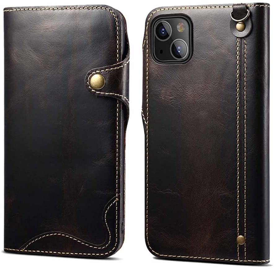 Étui à rabat iPhone 13 Mini : la protection cuir idéale pour vos rendez-vous d'affaires
