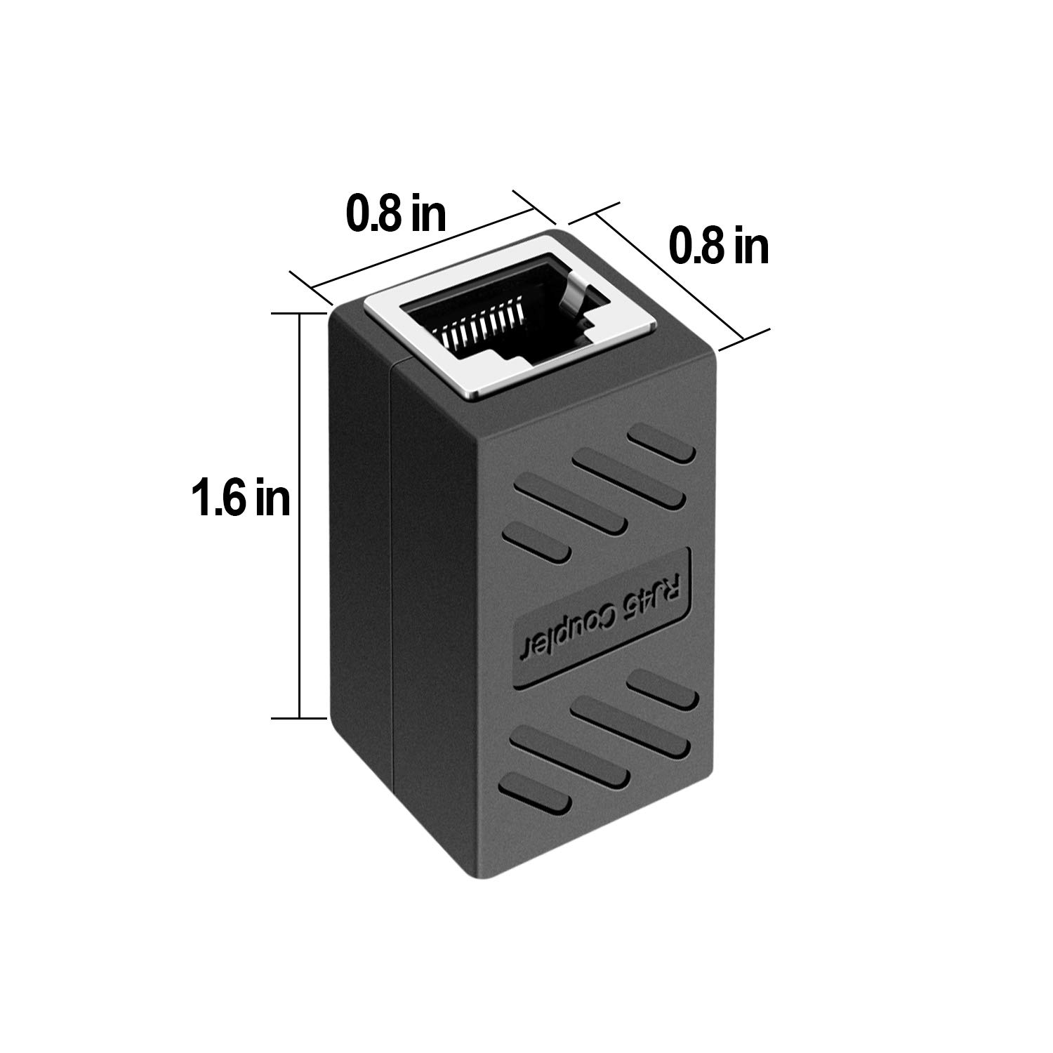 Coupleur RJ45, connecteurs Ethernet, coupleurs en ligne cachés pour câble Ethernet Cat7/Cat6/Cat5e/Cat5 - femelle vers femelle (lot de 30)