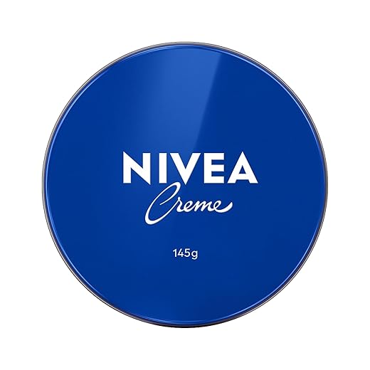NIVEA Creme Lata - Hidratação profunda para as áreas mais ressecadas como cotovelo, calcanhar, joelho, mãos e pés, também protege do frio e cuida da pele tatuada - 145g
