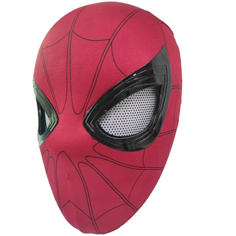 DCKENGO Spider Hero Mask with Moving Eyes, Realistic Spider Mask Costume for Cosplay, for Kids/Adults