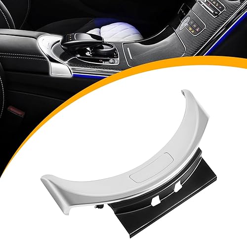 Miniatura 1 de Cubierta del interruptor del botón de liberación de la caja del reposabrazos de la consola central delantera compatible con Mercedes-Benz Clase C