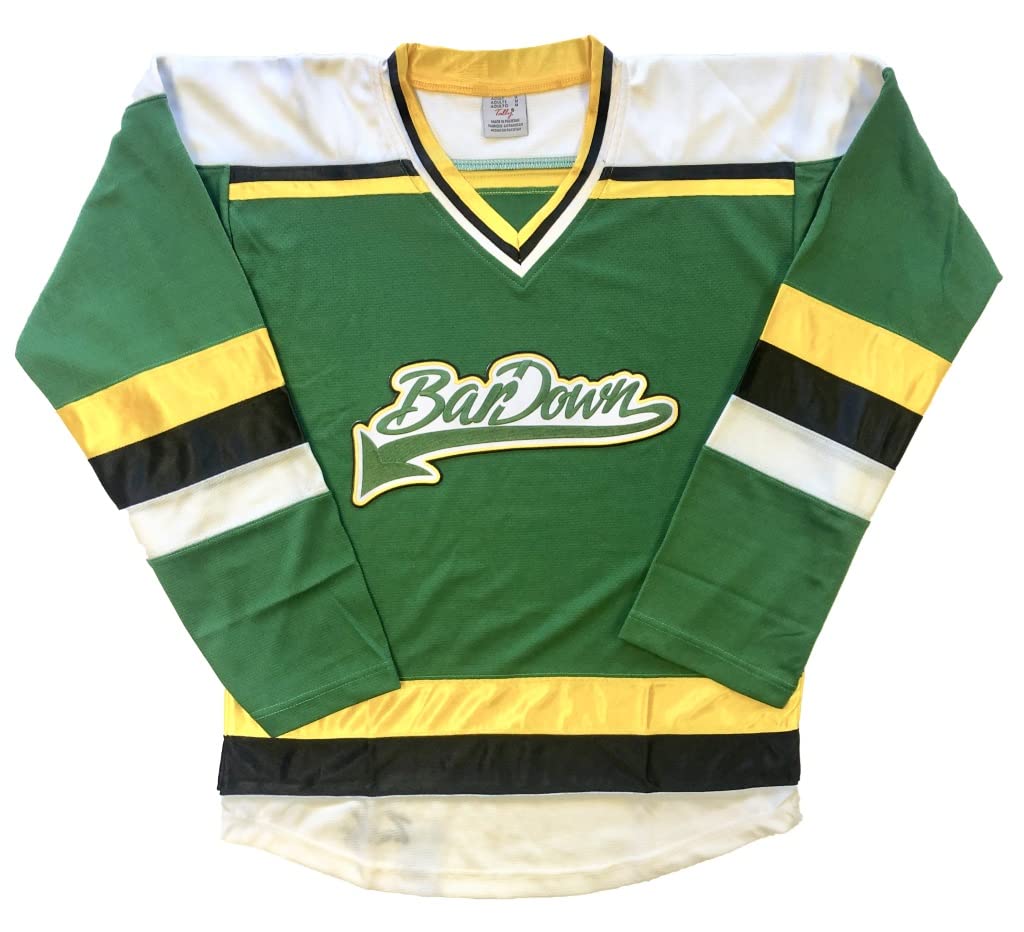 Bardown Jerseys - Pro Quality Jerseys; We are Ready to Customize with Names and Numbers (Green, Adult Goalie Cut)