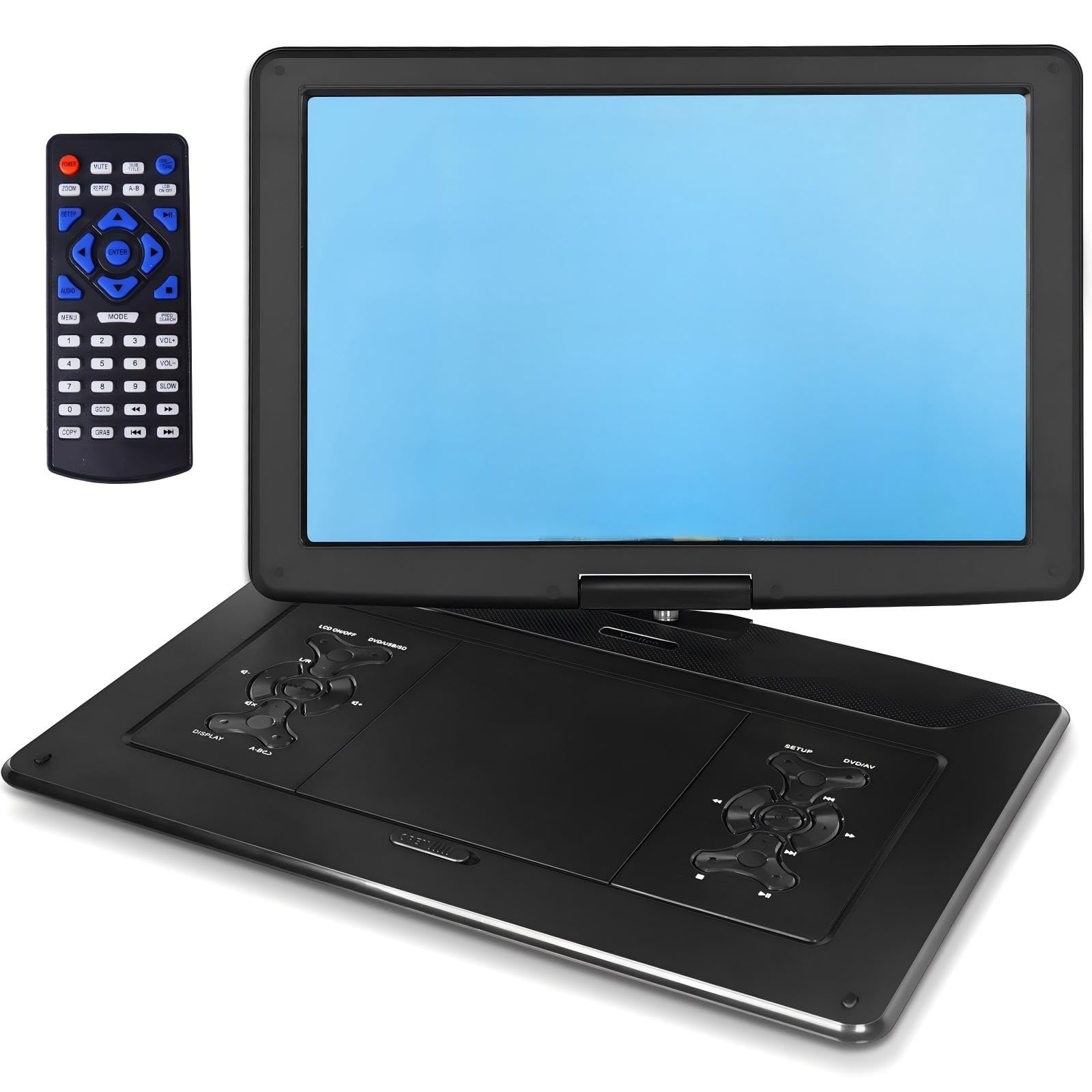 Portable Dvd Player Schermo ruotabile HD Lettore CD Dvd da 15,6 Pollici Gioco Super Sottile Batteria incorporata Macchina Video Portatile