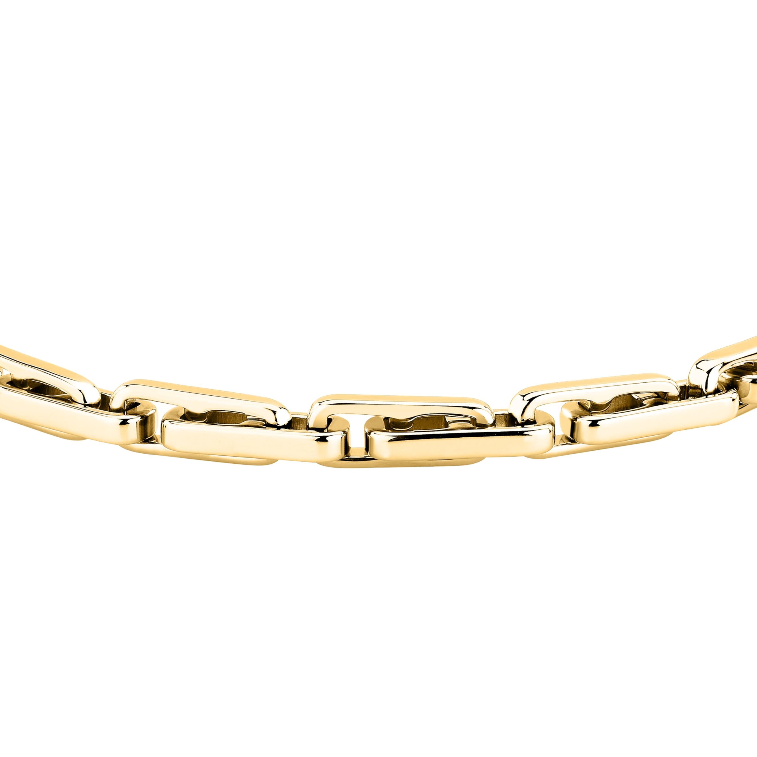 Trussardi Bracciale Uomo in Acciaio Dorato, Rigido, Collezione T-STEEL - TJAXV51