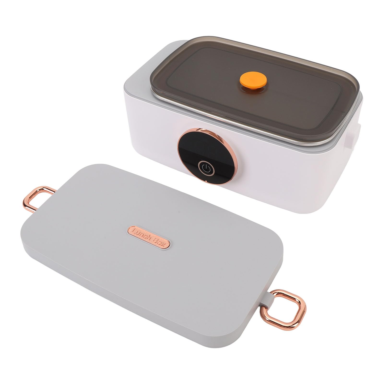 Bewinner Fiambrera Eléctrica Inalámbrica, Calentador de Alimentos Portátil de 1000 Ml con Modo de Calentamiento y Aislamiento Rápido de 45 W, Recargable por para Oficina, Automóvil, Viajes, Trabajo