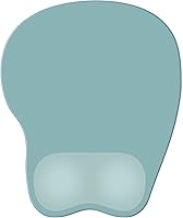 Vista 14 de Alfombrilla para mouse con soporte de muñeca, almohadilla antideslizante para mouse para oficina, computadora, laptop y Mac, cómoda y ligera