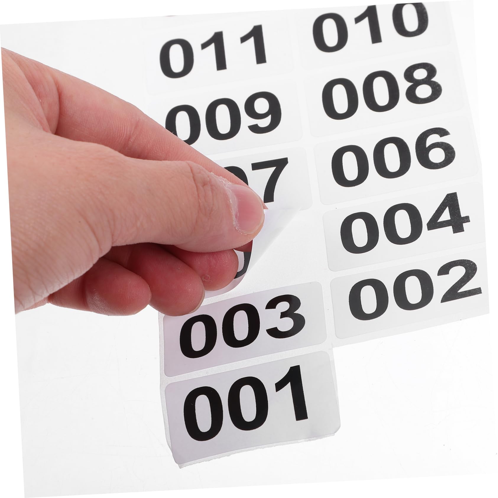 DOITOOL 6 Etichette Numerate Adesive per Magazzino e Ufficio Etichette Segna Resistenti e Facili Usare per Organizzazione e Catalogazione