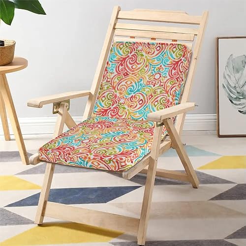 Miniatura 7 de FUNHOME Cojines para sillas de patio de 18.5 x 18.5 x 2.5 pulgadas, cojines de asiento impermeables para muebles de patio, paquete de 2,