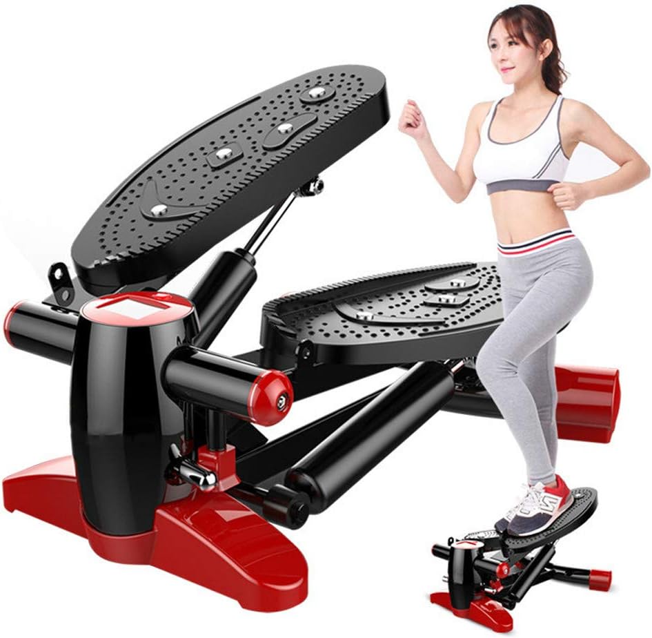 RHSML Home Steppers, Mini Multi-Functional Magnet Massage Treadmill Quiet Lose Weight Pedal Fitness Equipment Running Machines Sports with Exercise Data Recording