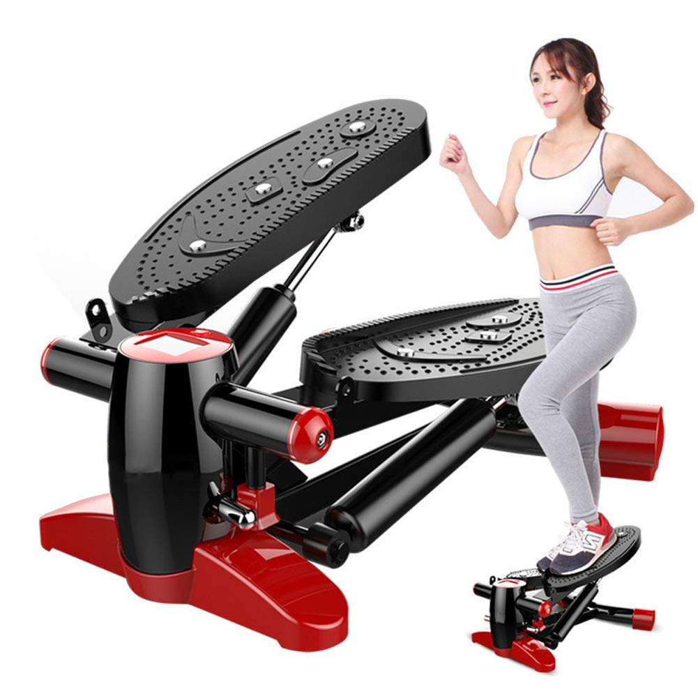 RHSML Home Steppers, Mini Multi-Functional Magnet Massage Treadmill Quiet Lose Weight Pedal Fitness Equipment Running Machines Sports with Exercise Data Recording