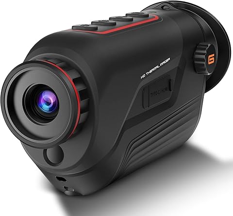 Monocular Portátil GOYOJO para Imágenes Térmicas, Lente de Detección de Calor de 256x192 (25 Hz) @ 12 μm, Conexión Inalámbrica Incorporada, 6 Paletas de Colores(10 mm)
