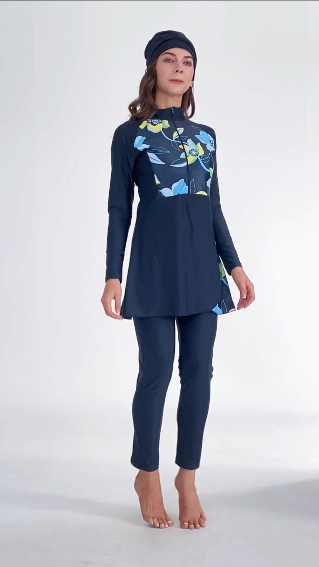 Traje De Baño Musulmán Burkini Para Mujer, Bañador... - Grandado