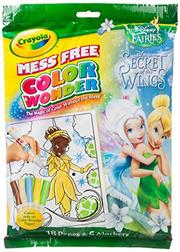 Crayola Color Wonder Disney Fairies Secret of the Wings 18 Pages 5 Markers Kit