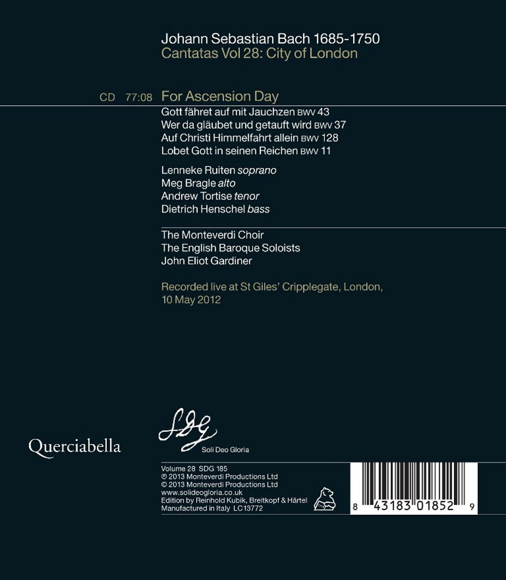 Ascension Cantatas Vol.28