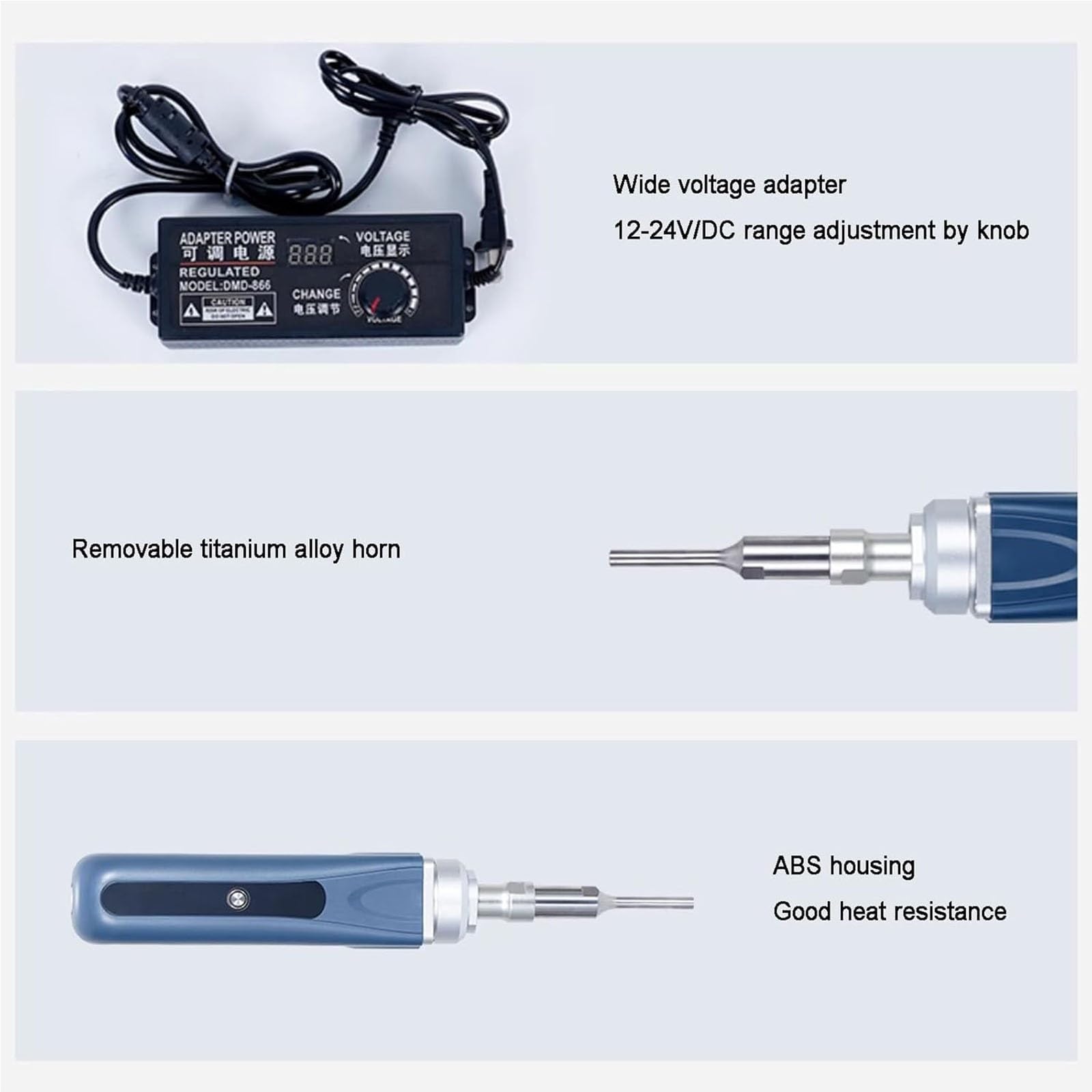 Emulsionante homogeneizador ultrasónico, sonicador de laboratorio de mano de 28-30 KHz, sonda de titanio para aplicaciones de laboratorio