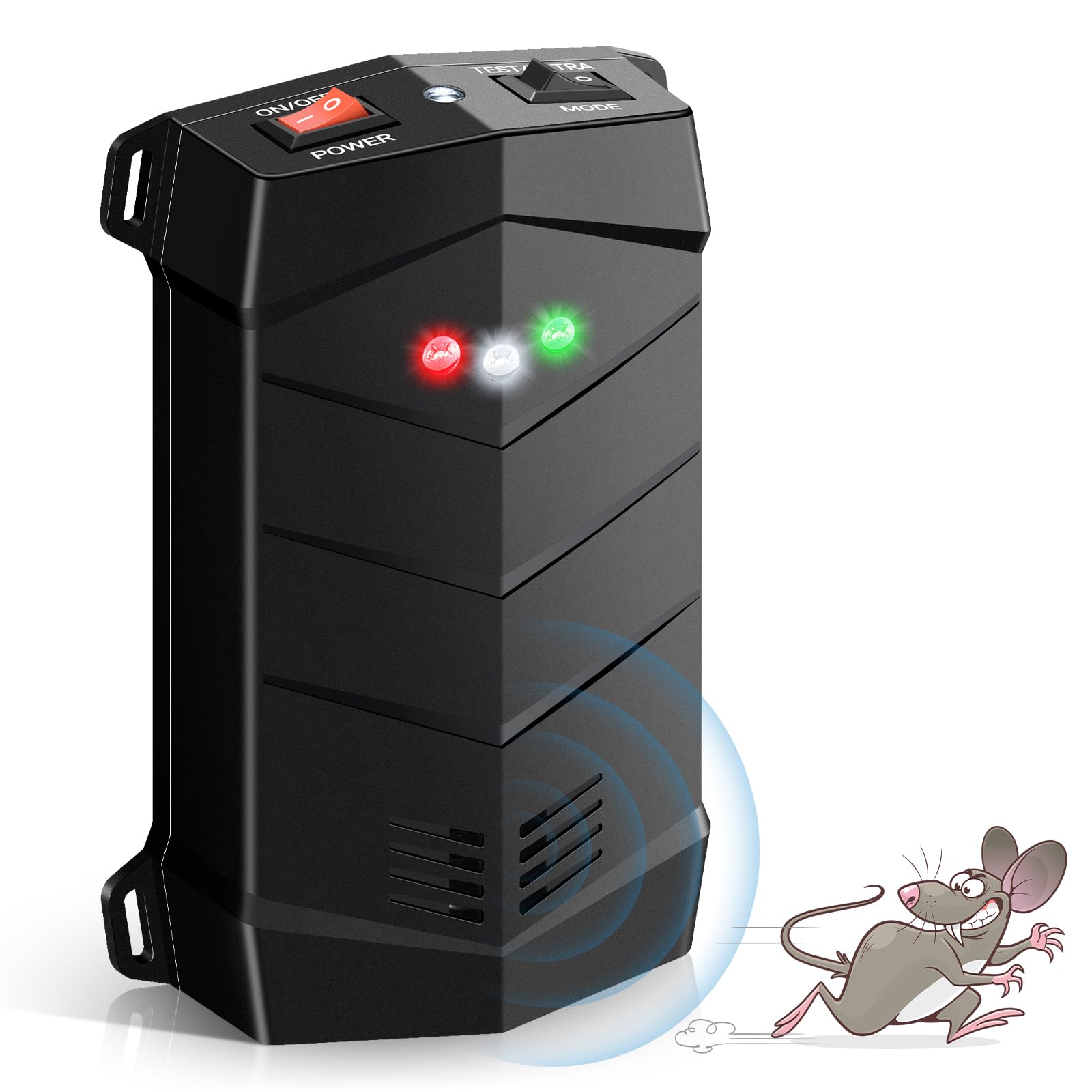 CRACLU battery operated ultrasonic rodent repellent for car engines under hood
