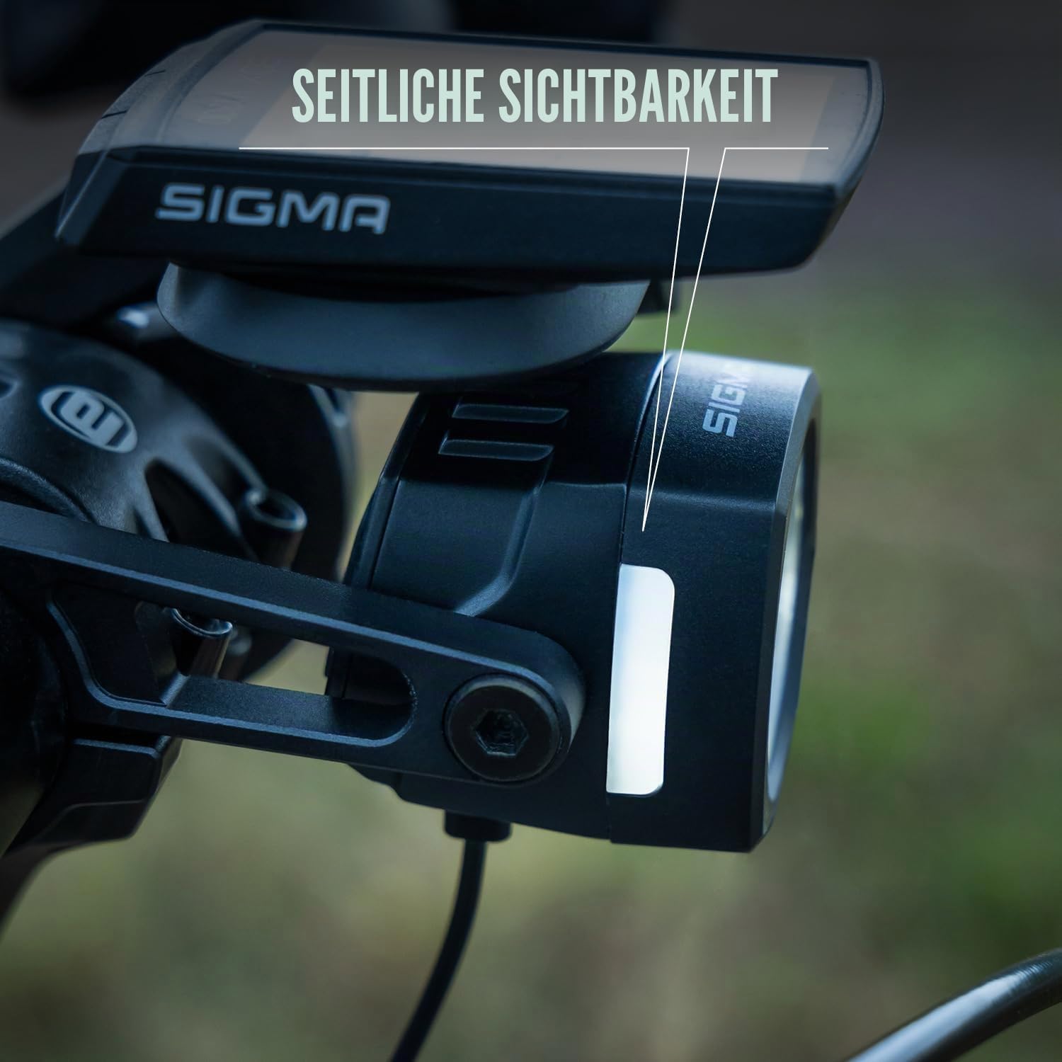 SIGMA EOX FL 150 | StVZO zugelassene Beleuchtung für E-Bikes | E-Bike Frontleuchte mit 150 LUX | USB-C Ladeanschluss | Tagfahrmodus & Lichtsensor