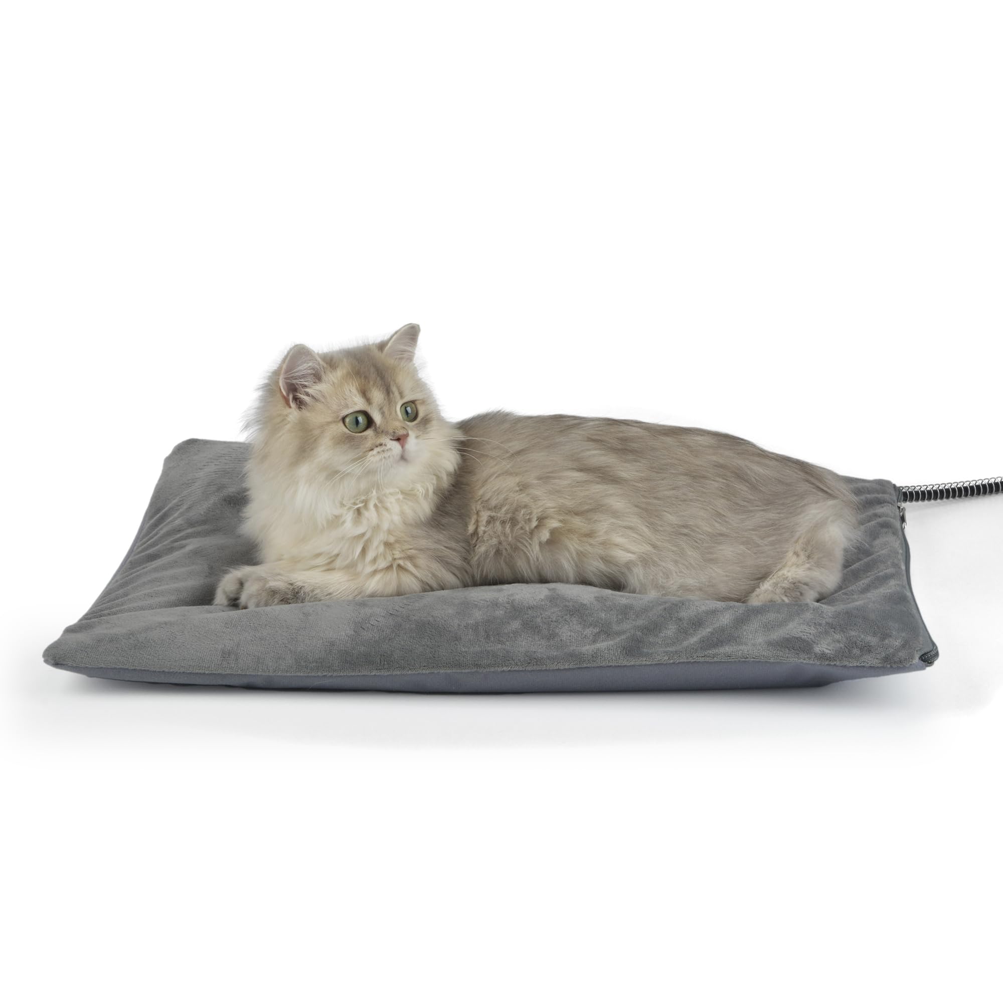 Petace Tappetino Riscaldante per Gatti da Esterno, Cuscinetto Riscaldante Morbido con Cavo in Acciaio, Riscaldatori da Esterno per Gatti e Cani, 40 x 50 cm, 40 Watt