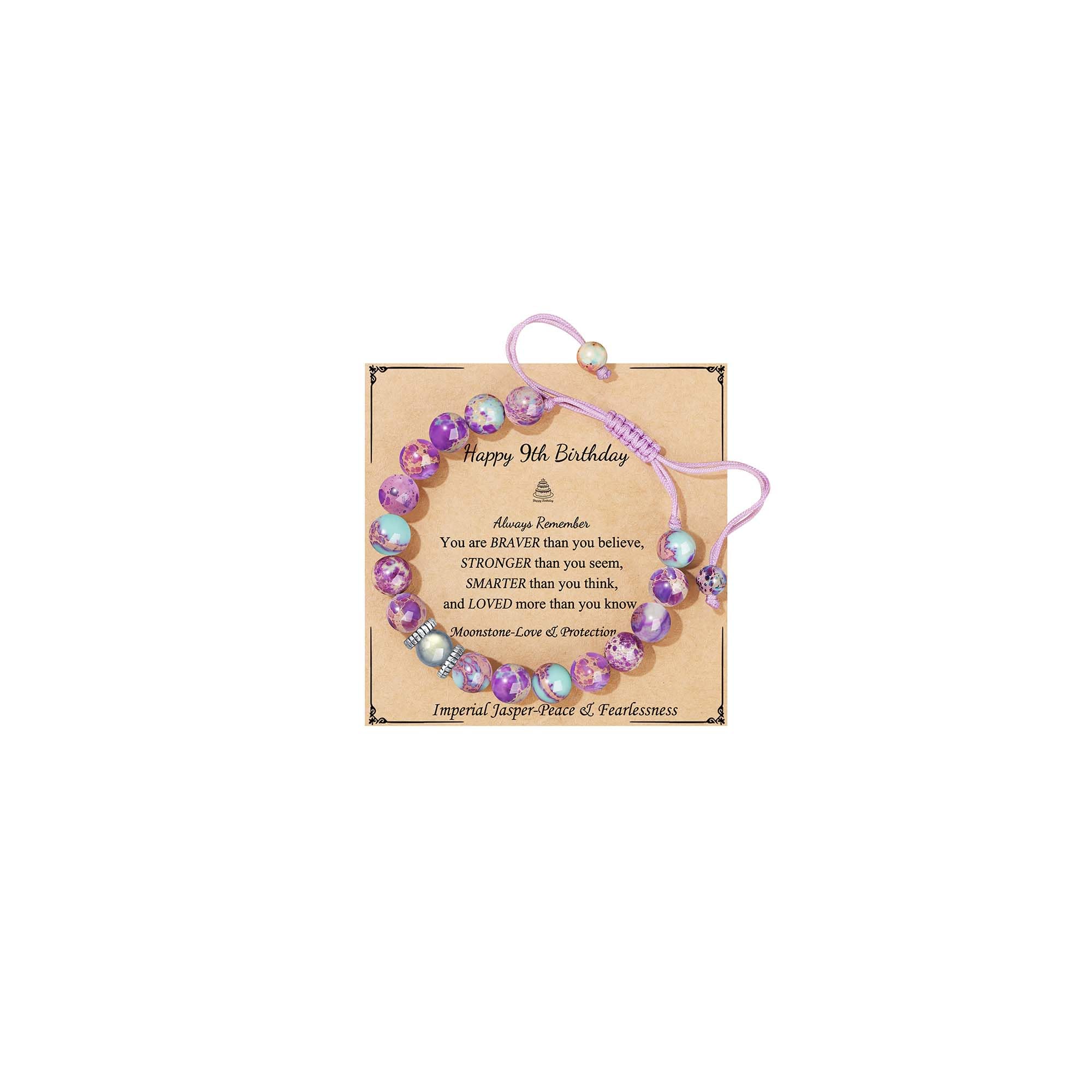 𝗚𝗶𝗳𝘁𝘀 𝗳𝗼𝗿 𝗪𝗼𝗺𝗲𝗻 𝗕𝗶𝗿𝘁𝗵𝗱𝗮𝘆 𝗚𝗶𝗳𝘁𝘀 𝗳𝗼𝗿 𝗛𝗲𝗿 Moonstone Bracelets Colorful Imperial Jasper 𝗡𝗮𝘁𝘂𝗿𝗮𝗹 𝗦𝘁𝗼𝗻𝗲 𝗕𝗿𝗮𝗰𝗲𝗹𝗲𝘁𝘀 Christmas Mother's Day Gifts for Mom Daughter Granddaughter Sister Niece Grandma