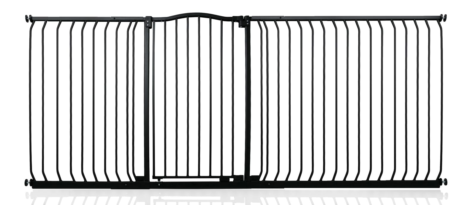 Safetots Extra Tall Curved Top Safety Gate, 116cm - 125cm, Matt Black, Extra Tall 100cm in Height, Pressure Fit Stair Gate, Baby Gate for Doors Hallways and Spaces, Safety Barrier, Easy Installation — view 50