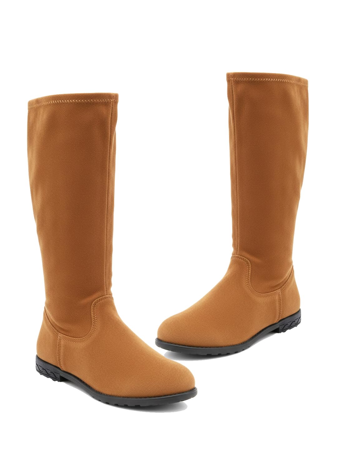 TRYME Fashion Over Knee High Womens Boots Pull On Stylish Long Boots for Womens & Girls