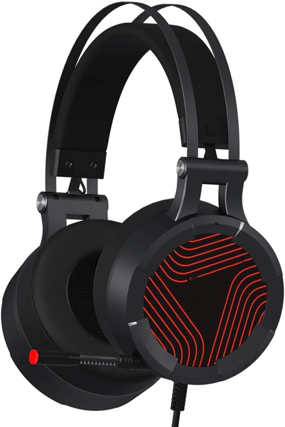 Auriculares for Juegos, Auriculares for Juegos con Cable y micrófono, Diadema Ajustable, Control de Volumen, Auriculares for Juegos, micrófono, reducción de Ruido