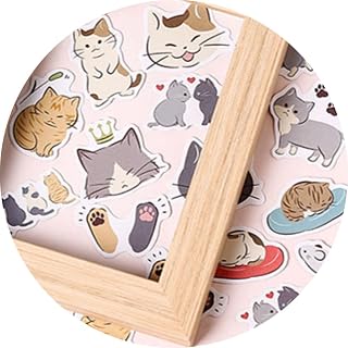 45pcs Cute Cat Sticker Set_Decorative Assorted Cat Stickers, Journal Stickers, Planner Stickers, Scrapbooking, Art Craft, Envelope Seal, Gift Package, Diary, Album A0052