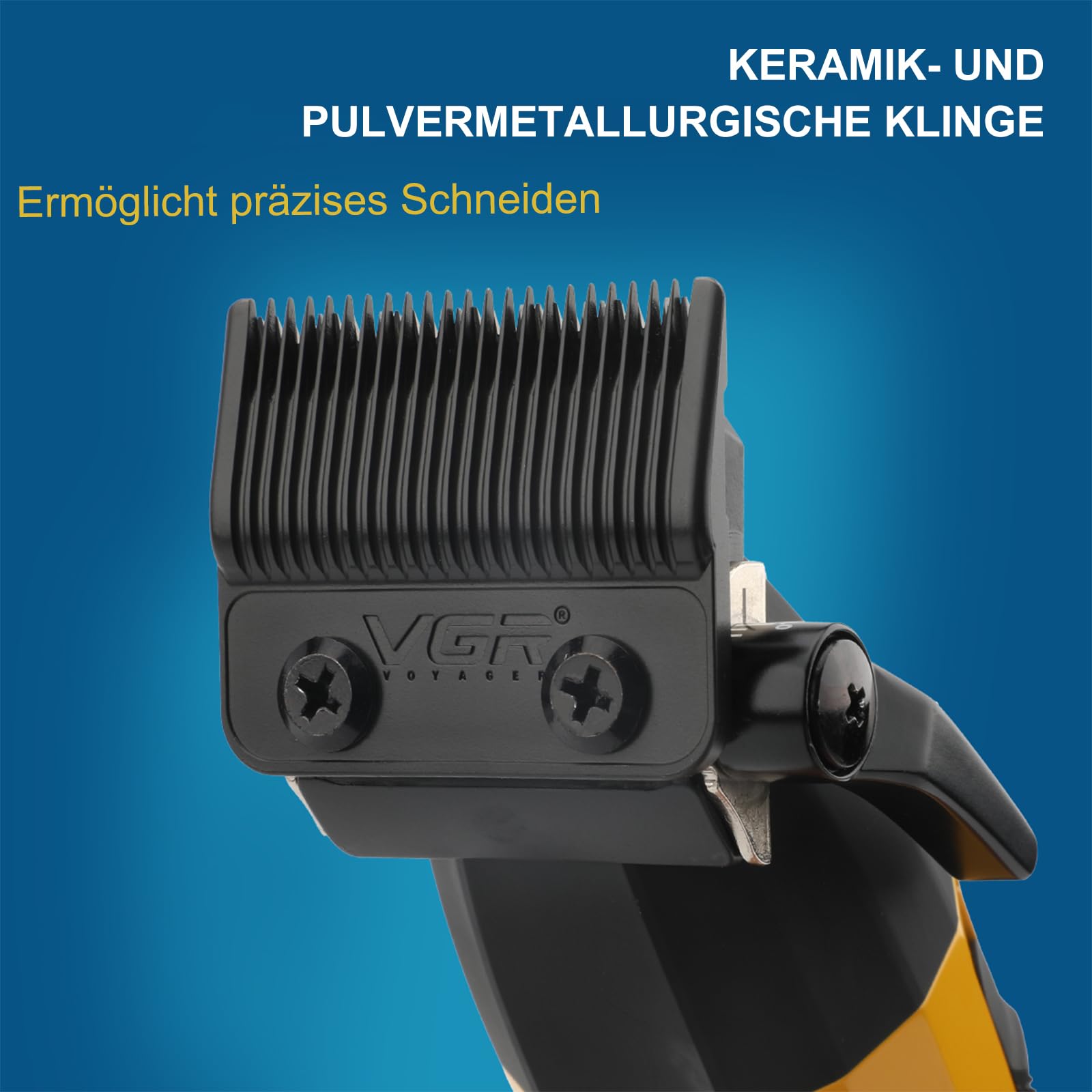 VGR 285 Fresh Fade Haarschneidemaschine Herren Profi Mit 9000 U/Min Motor | Professionelle Haarschneider, Kabelloser Clipper Haarschneider Leichtes Vielseitiges Friseur Haarmaschine mit LED-Display