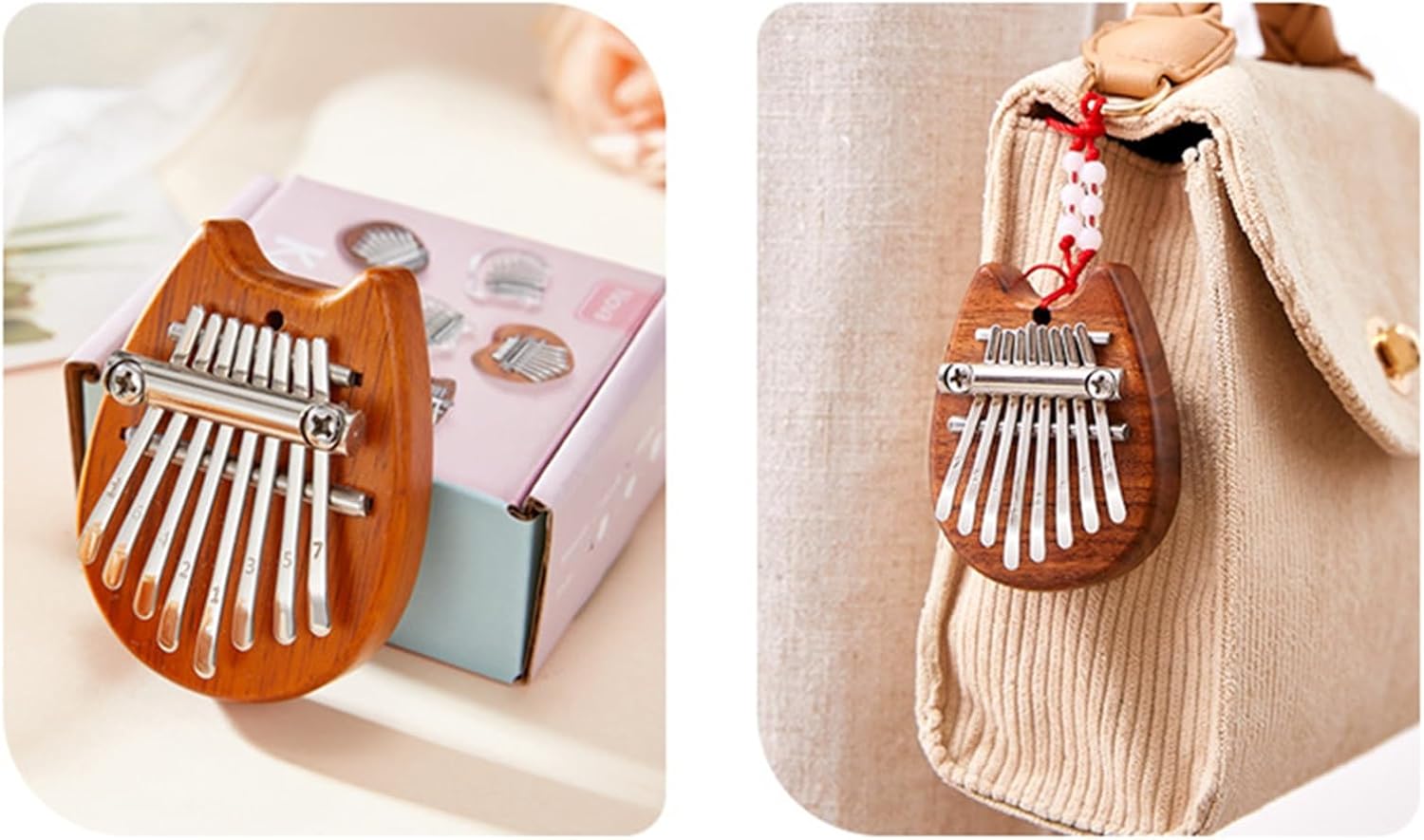 8 Tone Thumb Piano Mini Kalimba Finger Piano for Piano Beginner