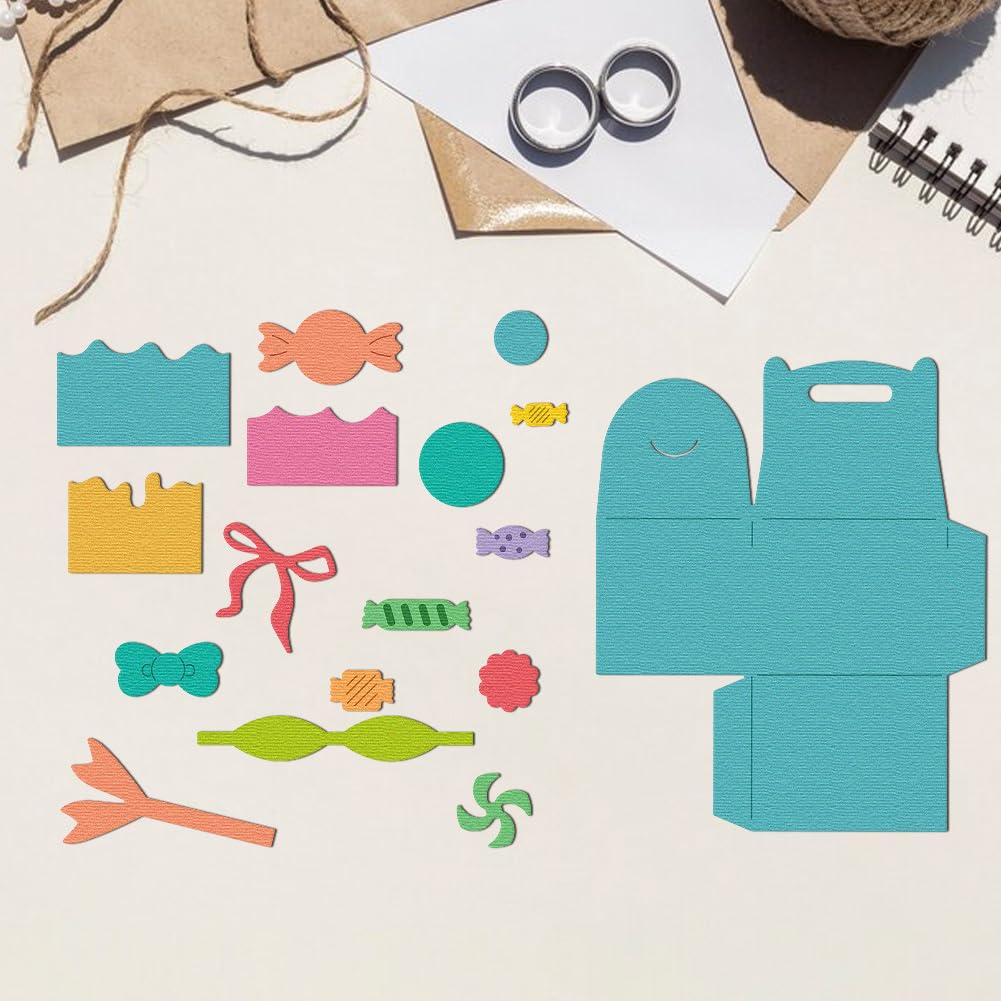 3D Stanzformen Fensterboxen - Hohl Quadratisch DIY | Scrapbooking Vorlage Grußkarten Basteln