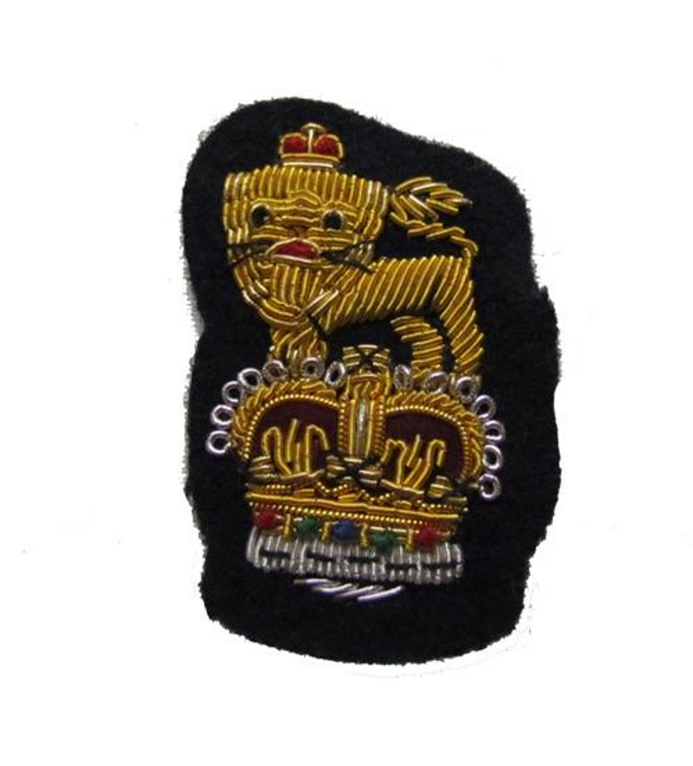 Uniform Store London Men's Gold General Staff Officer Beret Badge Bullion Wire Large Navy Blue