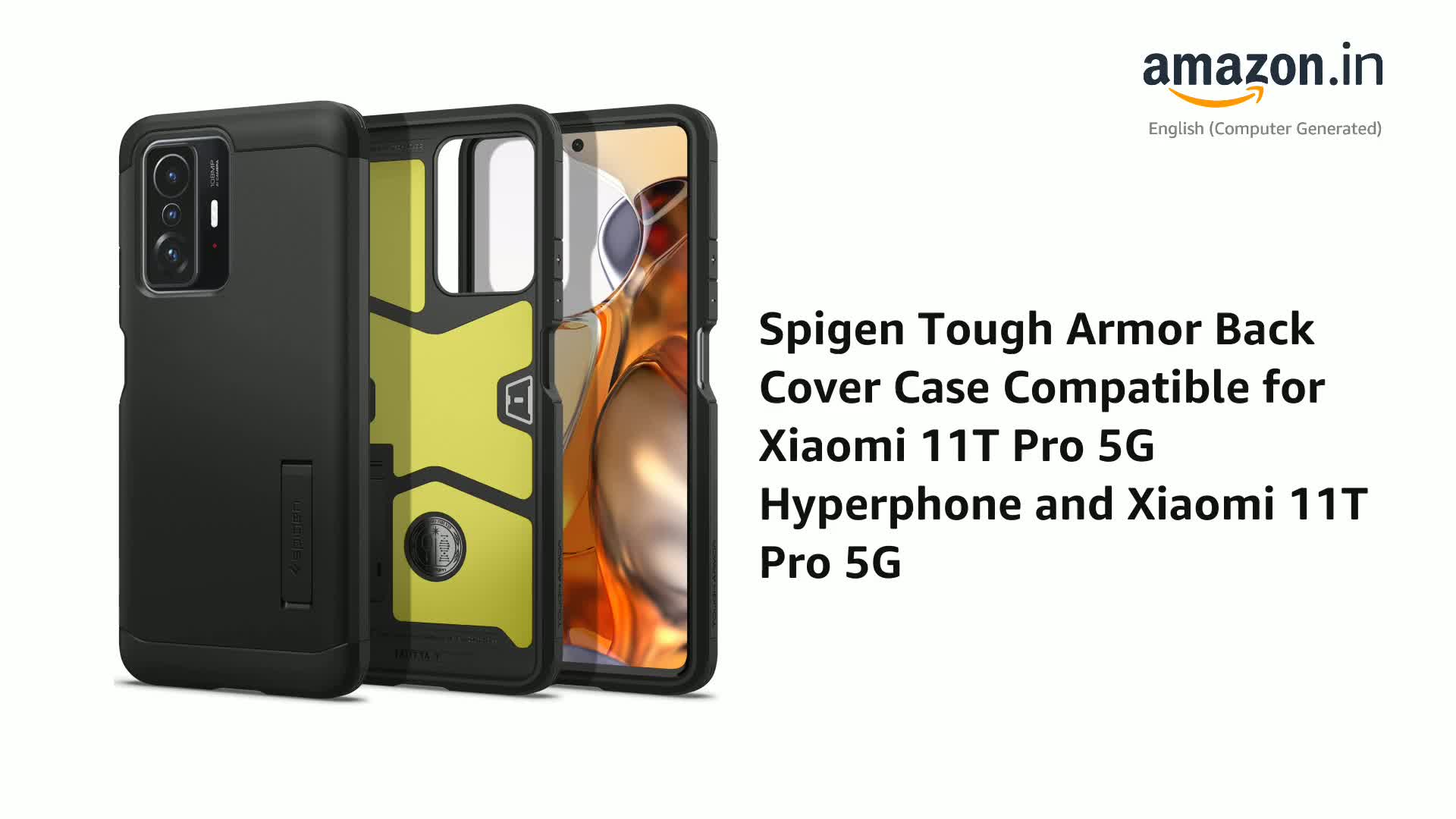 Spigen Tough Armor for Xiaomi 11T/11T Pro Case, Xiaomi 11T/11T Pro