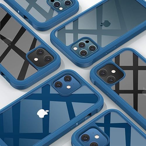 Miniatura 5 de Diaclara Diseñada para funda de iPhone 12 Mini, cuerpo completo resistente con protector de pantalla integrado sensible al tacto antiarañazos, funda