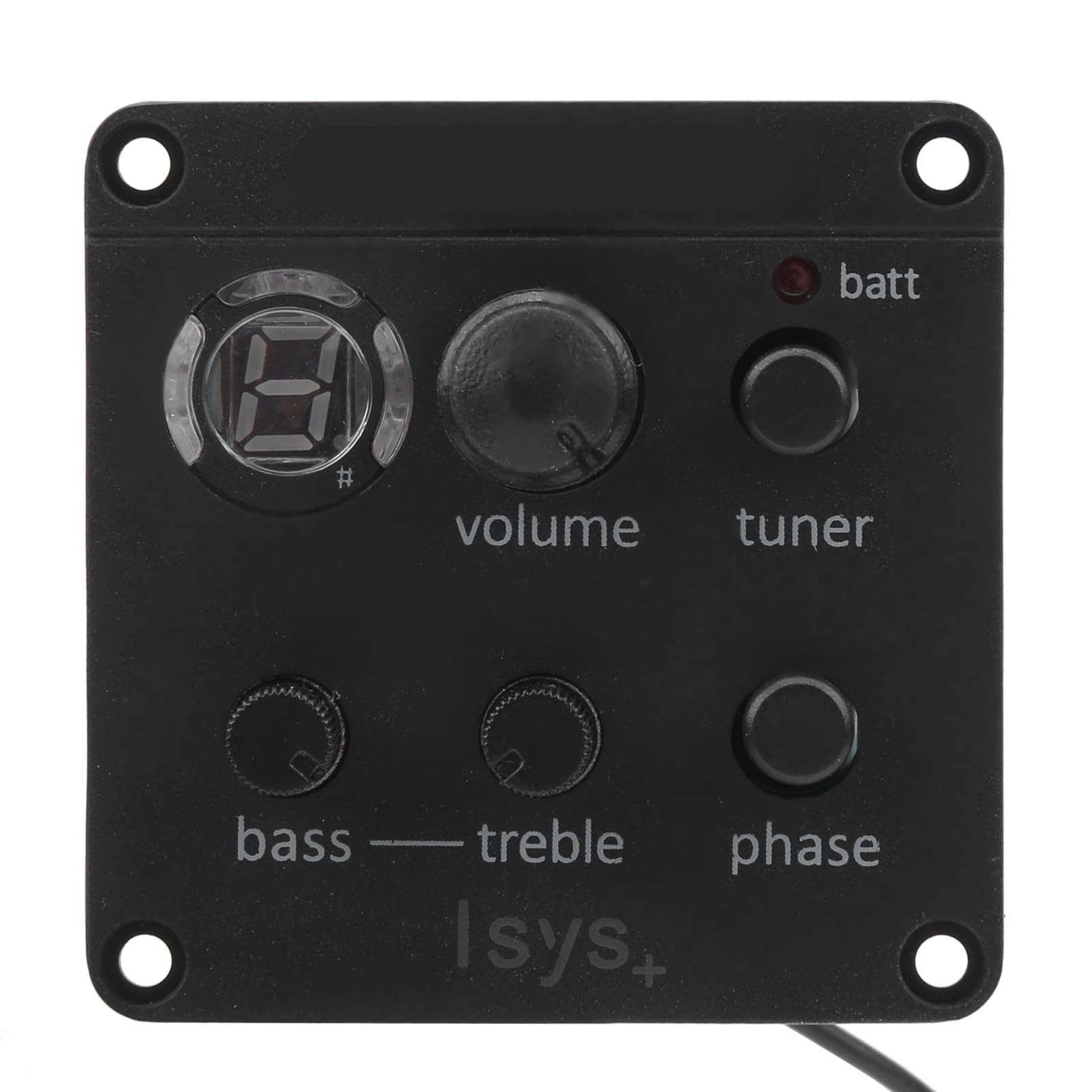 Gitarren-Tonabnehmer, Langlebiges Kunststoff-Metall-Onboard-Vorverstärker-Equalizer-Instrumentenzubehör für Akustische Akustik