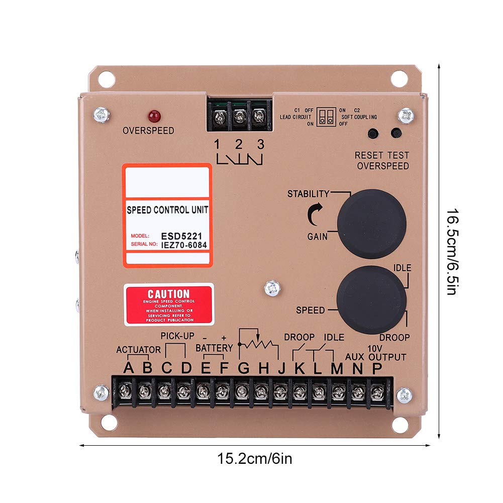 Haofy Scheda di Controllo della velocità ESD5221 di Alta qualità per Componenti Elettrici del Regolatore di velocità - Controllo della Stabile, Ideale per gli Appassionati di Motori