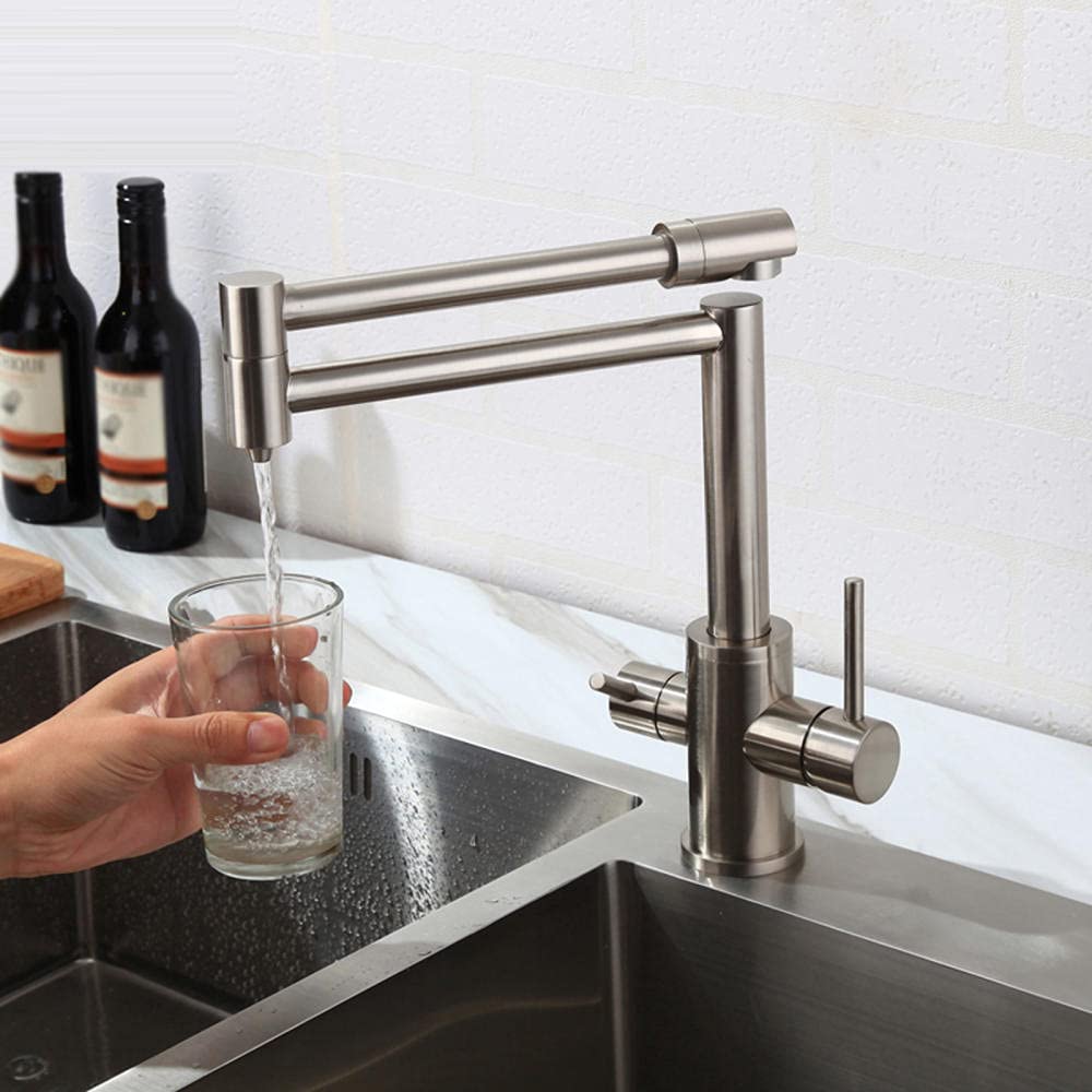 Évier D'Infiltration Rotatif D'Eau Potable en Laiton 3 - en - 1, LSZJSGQ, Brossé,