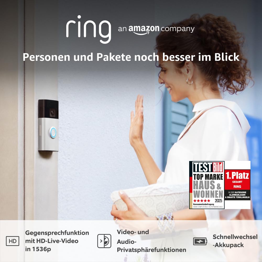 Ring Akku-Videotürklingel Plus (Battery Doorbell Plus...