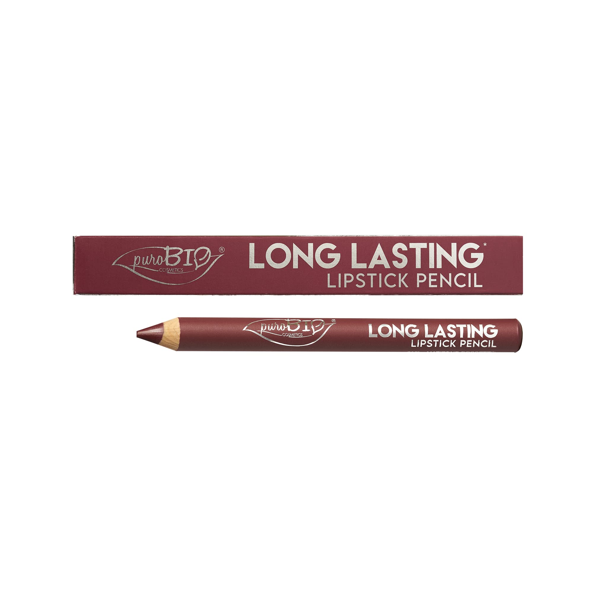 Purobio Pure Bio Line Lips Long Lasting Jumbo Lipstick Color 016L-Burgundy, Burgunderrot