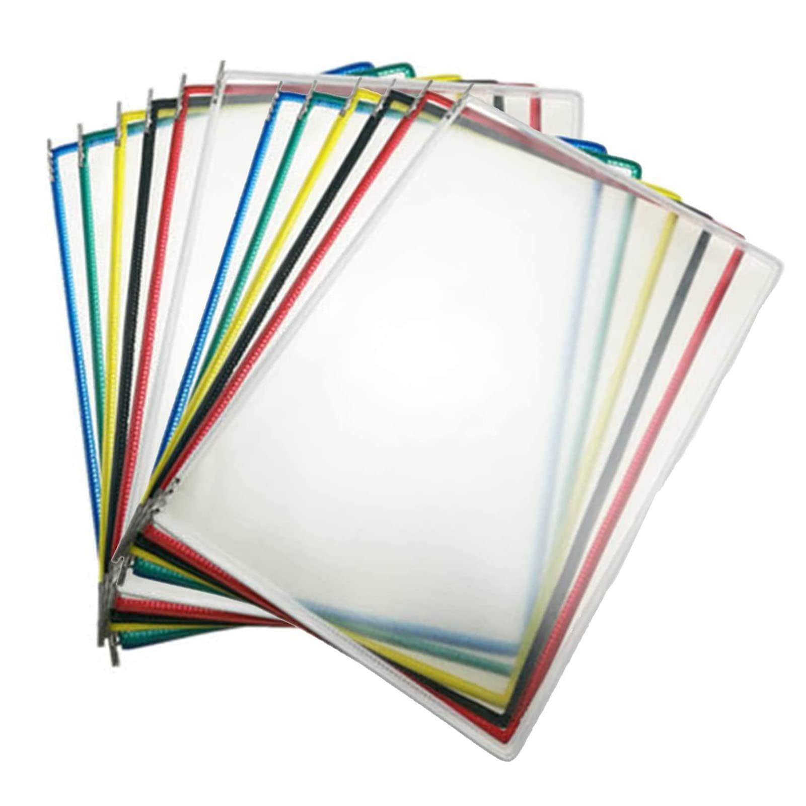 MYUYEE Wall Mount Reference Organizer - Desktop Reference System, Durable Polypropylene, A4 Folder Wall-Mounted File Holder, Poster Flip Book Display, For Storing And Displaying