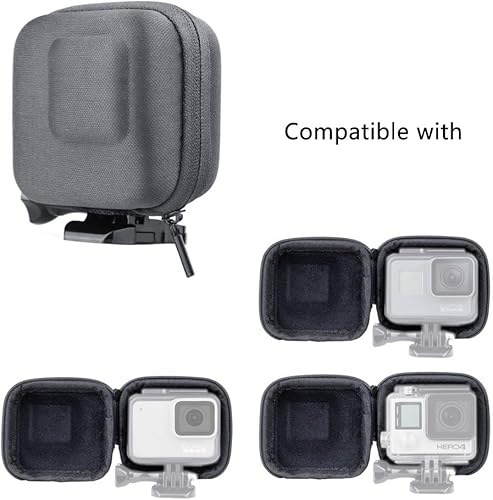 Miniatura 5 de SOONSUN Mini estuche rígido de transporte para GoPro Hero 5 6 7 Negro, portátil semi-rígido Shell viaje almacenamiento bolsa para GoPro Hero 5 6 7