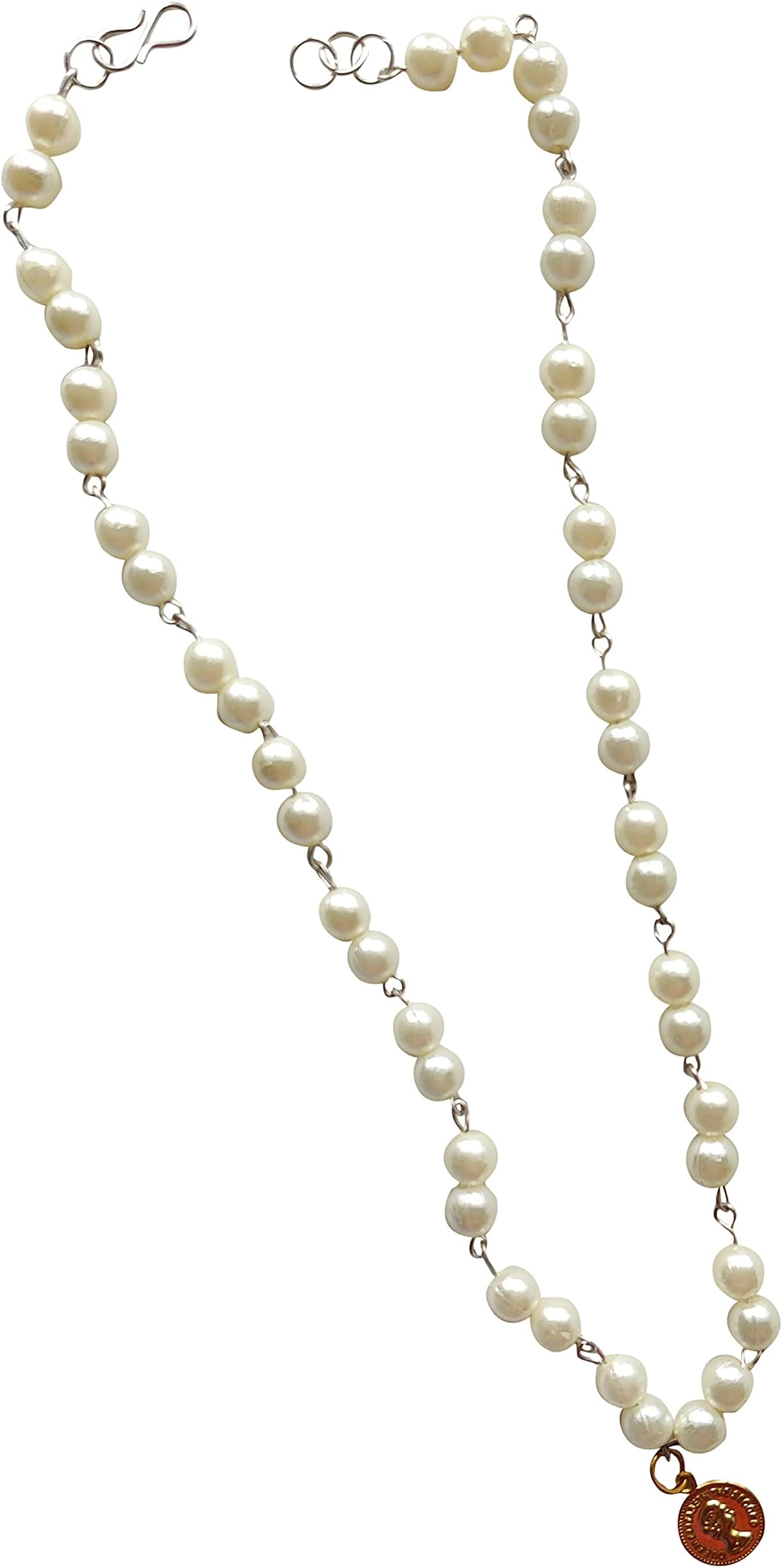 LXPjewels Handmade Gold & Silver Silver Necklace for Women (LXP_07)