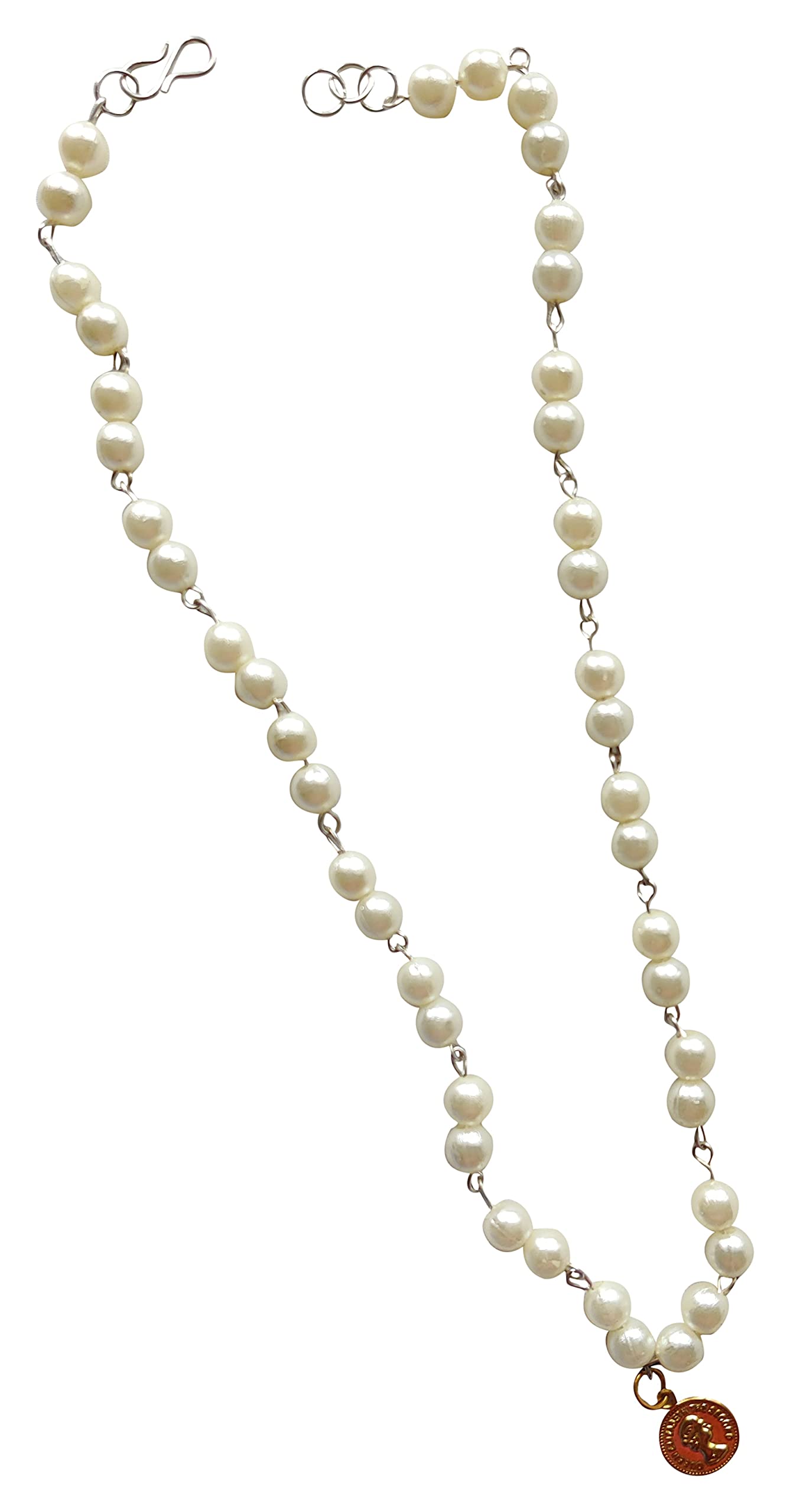 LXPjewels Handmade Gold & Silver Silver Necklace for Women (LXP_07)