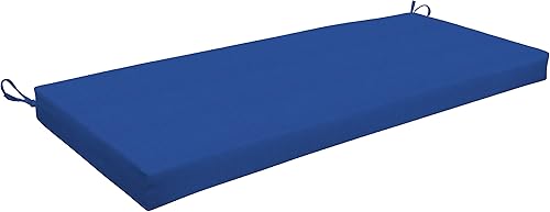 Miniatura 9 de Honeycomb Cojín de banco de ladrillo a rayas para interiores y exteriores relleno de fibra reciclada, resistente a la intemperie, reversible, cómodo