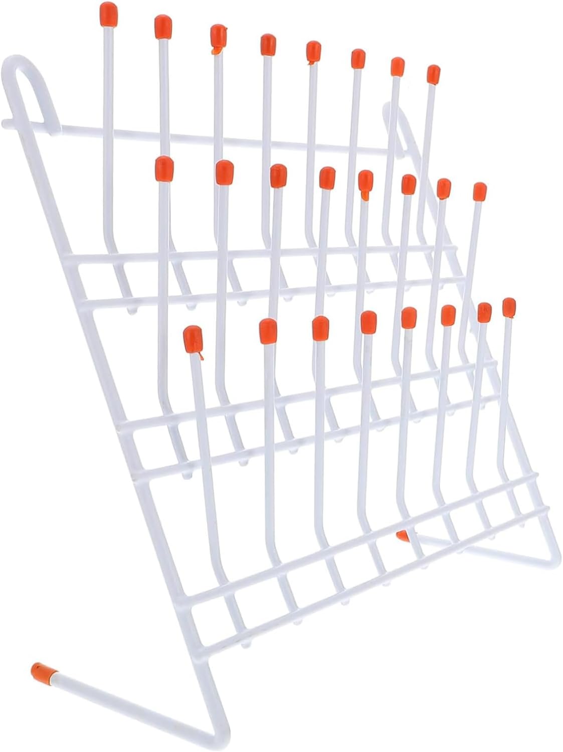 Drying Rack for Lab Pegs Lab Glassware Rack, Metal Wire Wall-Mount Tube Draining Rack Cleaning Equipment for Laboratory Artwork Drying Rack,32bit